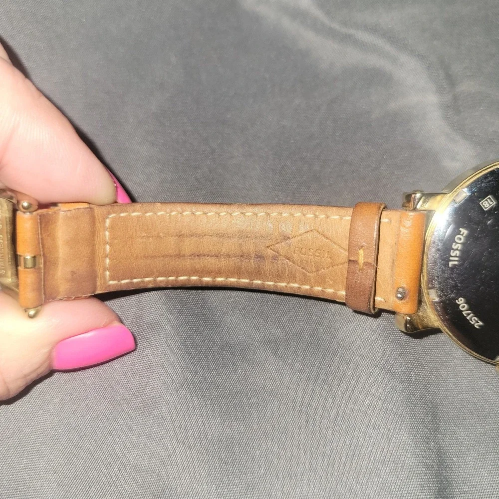 Fossil Original Boyfriend ES4181 watch Luggage Leather Band